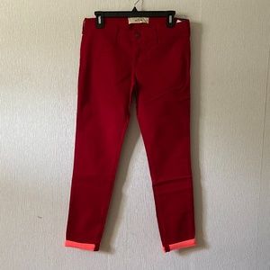 Hollister Red Jean